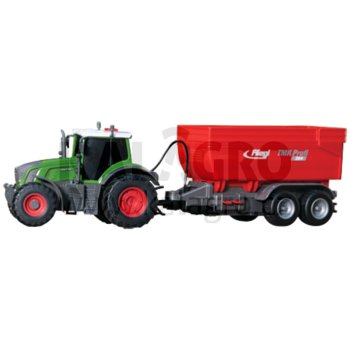 Traktor mit Friktion, Licht, Sound, batteriebetriebener Fliegl Anhänger, bewegliche Teile, Länge: 41 cm Fendt 939 Vario