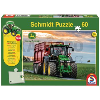 John Deere Puzzle mit SIKU Traktor 60 dílků od pěti let