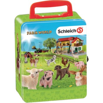 Schleich Farm World kufr 18 mláďat